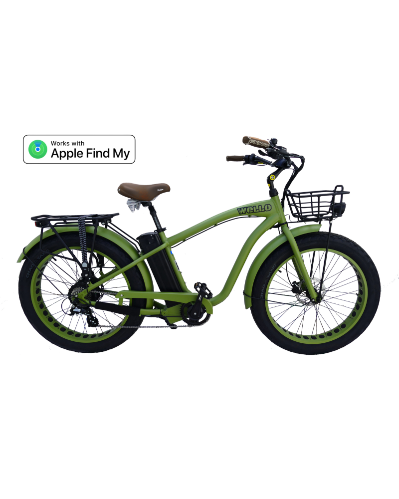 Beach Cruiser 2025 Fat Bike Electrique Homme Connecte